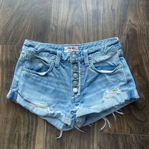 Free people Romeo rolled Jean shorts